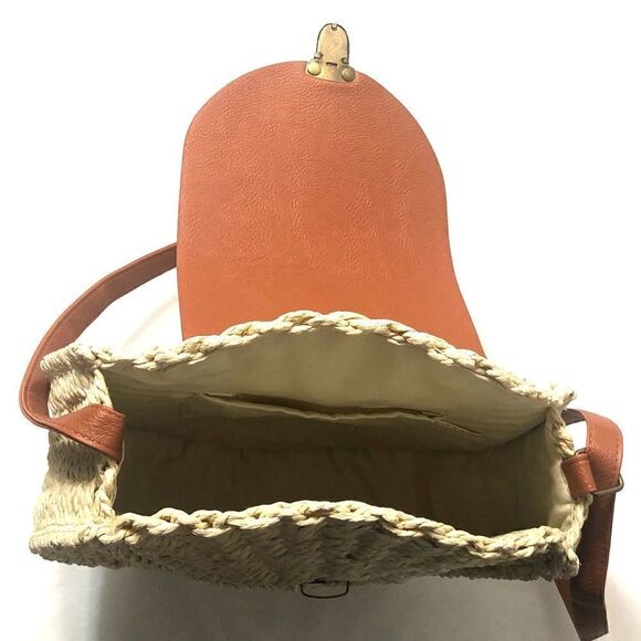 Raffia Large Straw crossbody bag - Picture 4 of 9